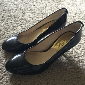 Michael Kors Black patton leather heels size 4.5-5
